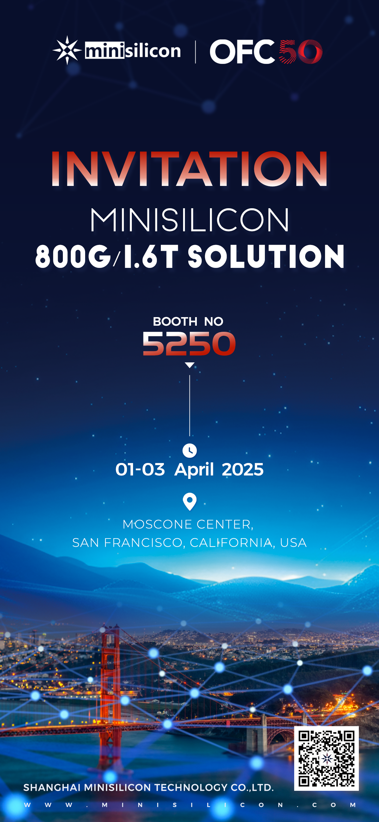 米硅科技邀請(qǐng)您共赴舊金山OFC盛會(huì)-展位5250